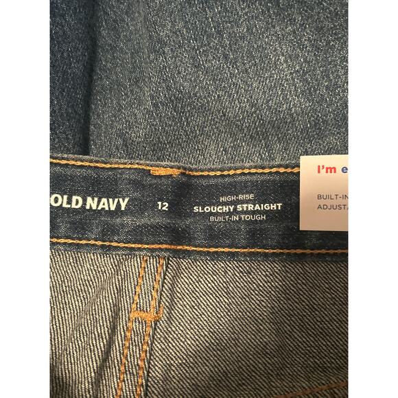 NWT Old Navy Girl's Denim Shorts Distressed Slouchy Straight Size 12 - Picture 5 of 6